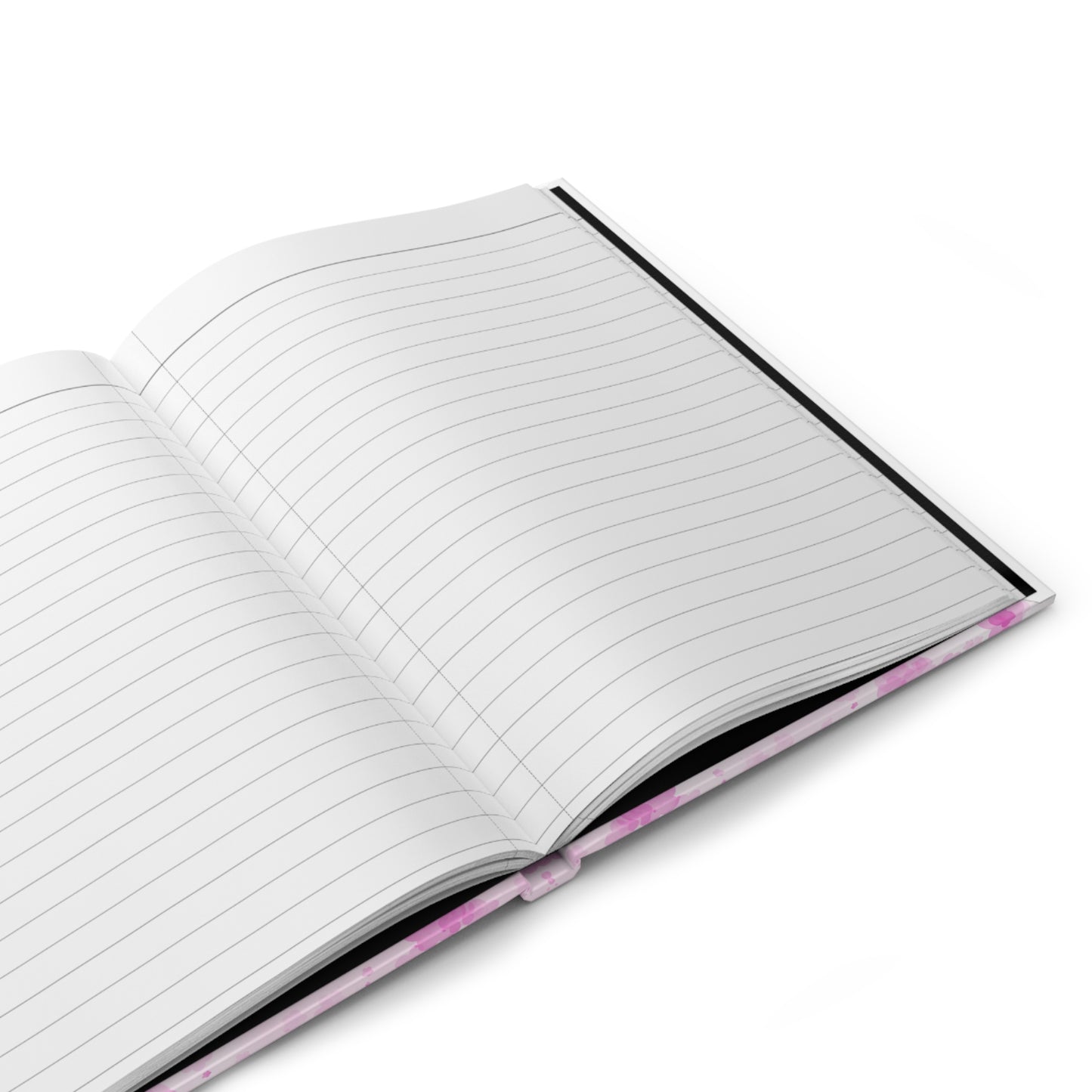 Pink Floral Hardcover Journal — With a title "Yes Girl, You Can"