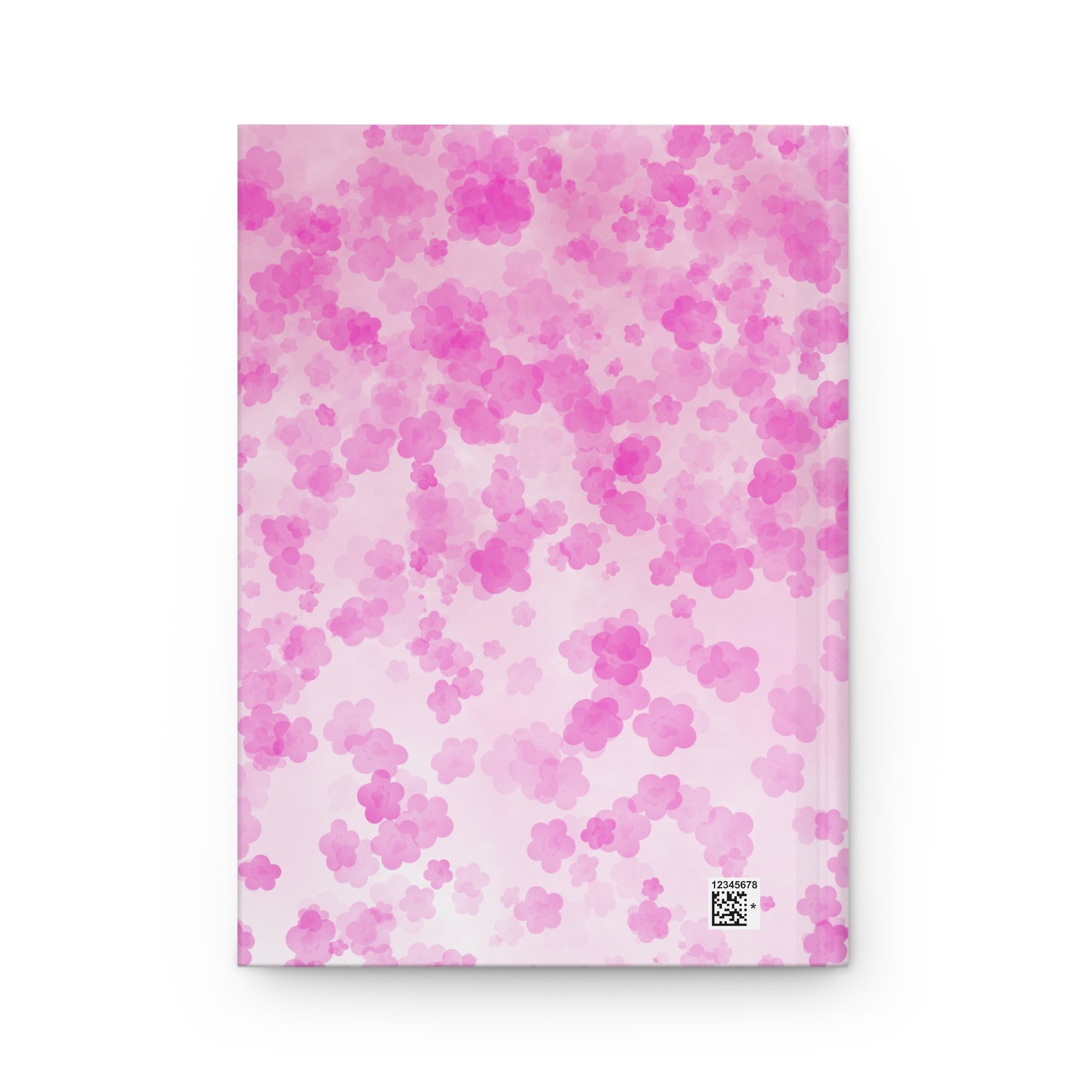 Pink Floral Hardcover Journal — With a title "Yes Girl, You Can"