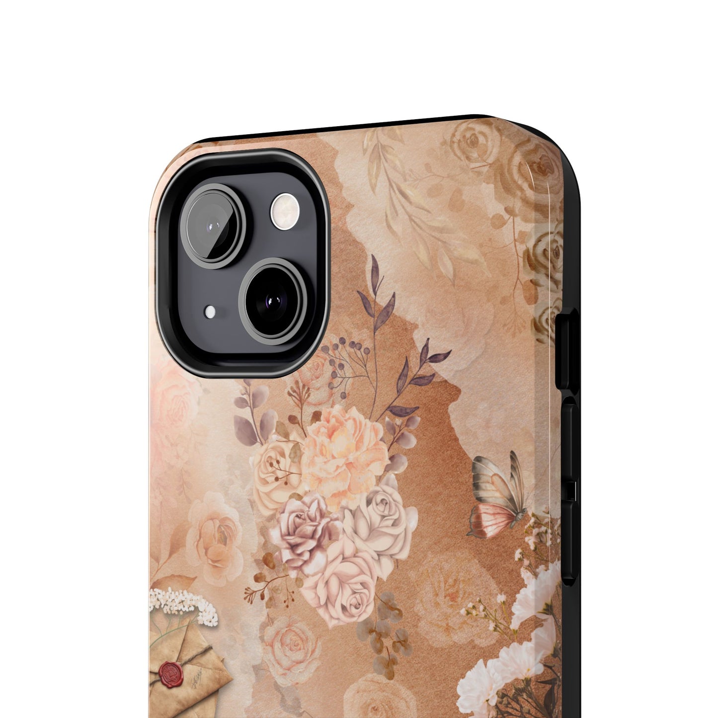 Vintage Floral Tough Phone Case — Romantic Rose Bouquet Protective Phone Cover
