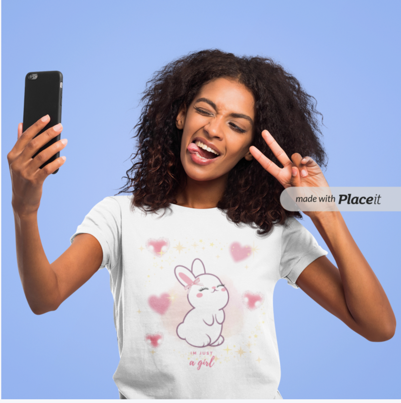 “I’m Just a Girl” Bunny T-Shirt
